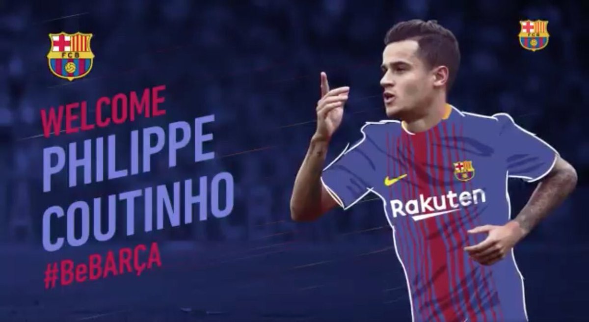 Delighted to announce the signing of Philippe Coutinho who joins the club on a five and half year deal.