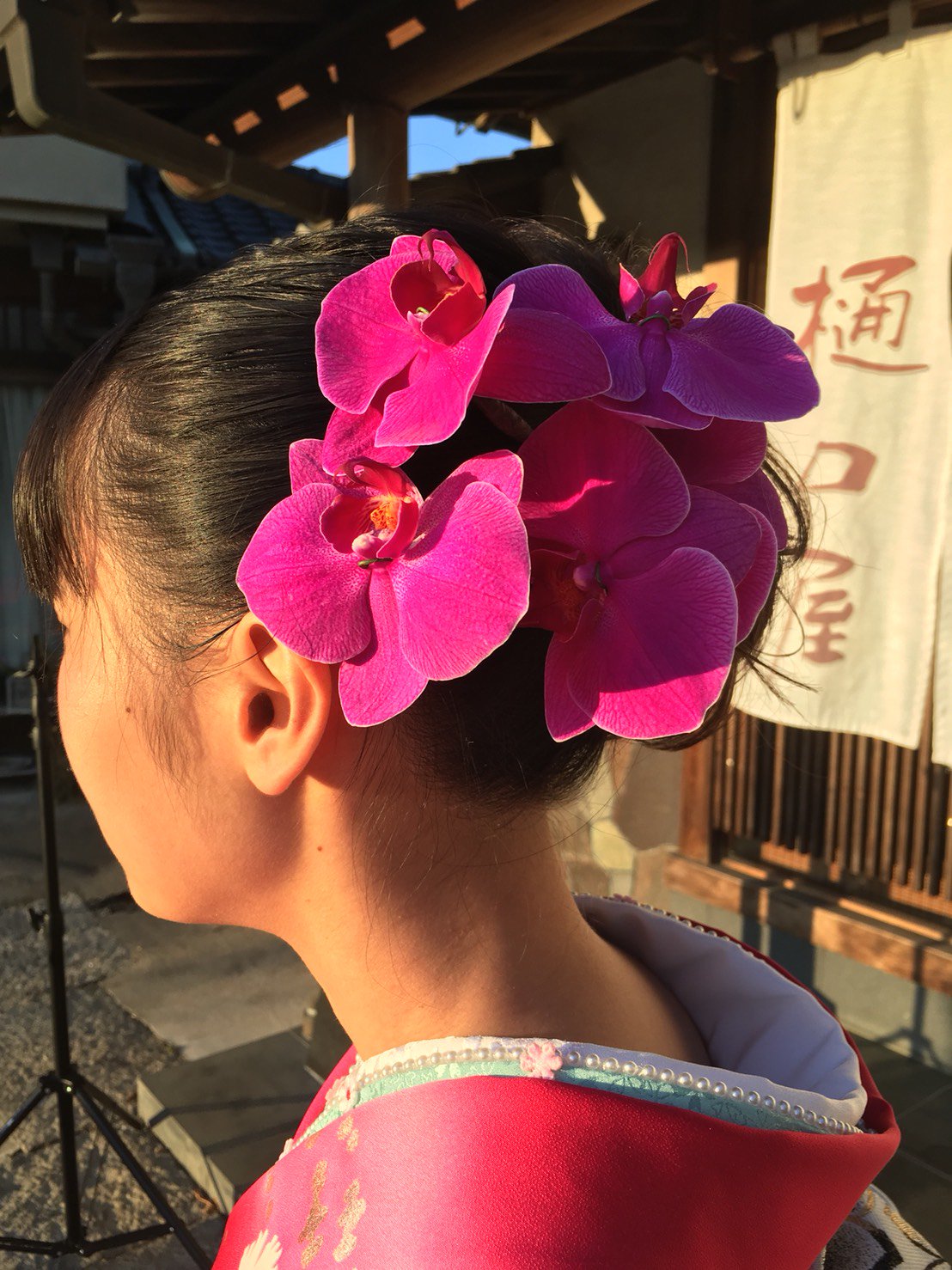 تويتر ぱんだ母さん みつばち製品のお店アルビレオ على تويتر 写真の前撮りの時は濃いピンクの胡蝶蘭で 本物のお花の髪飾り 1日しか使えないけど華やかさと存在感ハンパないです 写真はずーっと残りますからね 成人式 成人の日 鴻巣市 樋口屋