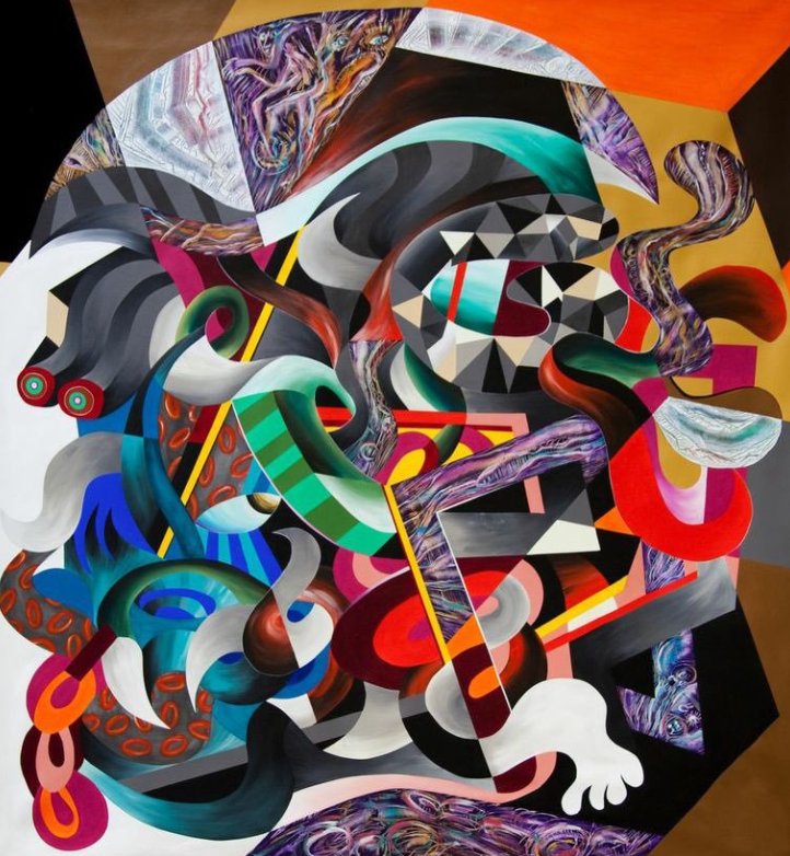 passionpaluk's tweet photo. #Artist of the Day; Athier Mousawi, b.1975 | British/Iranian artist creates large scale paintings with vibrant colours &amp; geometric shapes to sympbolise Islamic #culture. #art #gallery #onetowatch #artmarket #review #exhibition #artreview https://t.co/iwHTddmt5T
