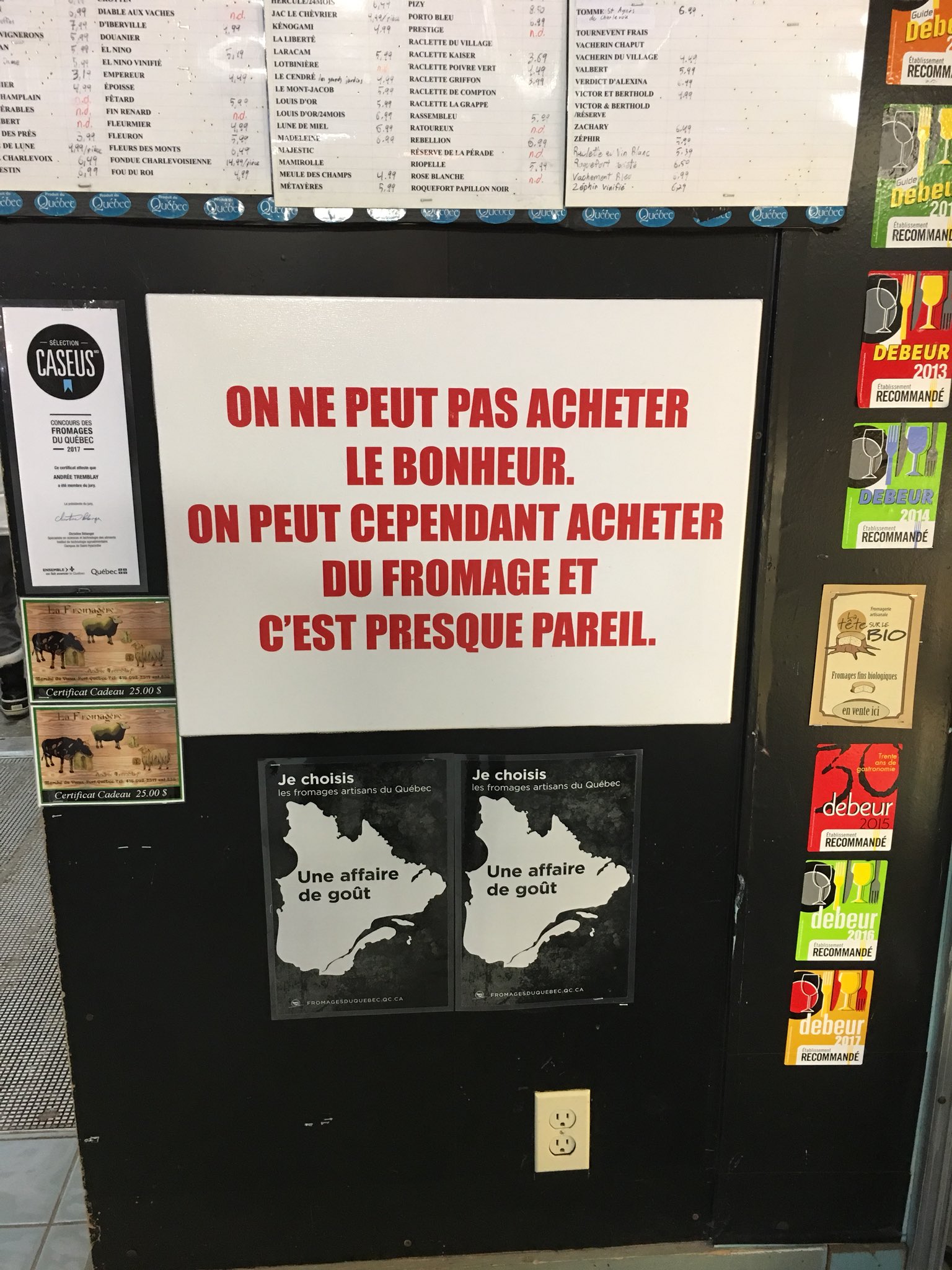 holly witteman phd on twitter translation one can t buy happiness one can however buy cheese and that s almost the same thing https t co ktkynsqyqd twitter