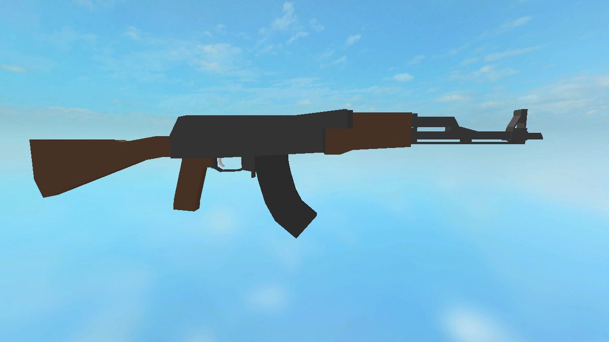 Bakonbot On Twitter A Simple Ak 47 I Made For A Project Me And Thebritishdev Are Working On The Whole Model Was Created In Roblox Then Exported As A Mesh And Imported Back - meshesak 47 roblox