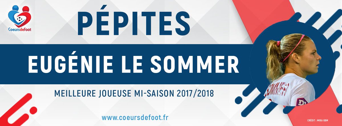 📮 #PepitesCDF - <a href="/ELS_9_FRANCE/">Eugénie Le Sommer</a> : meilleure Joueuse de la mi-saison 2017/2018 👊 #D1F