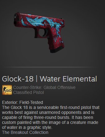 ⏰24 HOURS GIVEAWAY ⏰
💰Giving away Glock-18 | Water Elemental FT💰
To enter:
✔️Follow
✔️Retweet
✔️Tag 1 friend
🙌#csgogiveaway  #csgogambling🙌