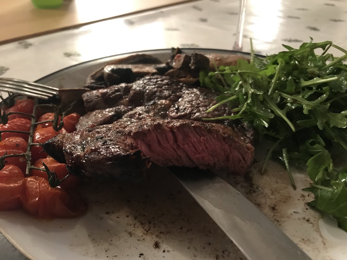 Indoor dirty steaks, as inspired by <a href="/devonwoodsmoke/">Marcus Bawdon</a>. Lush!