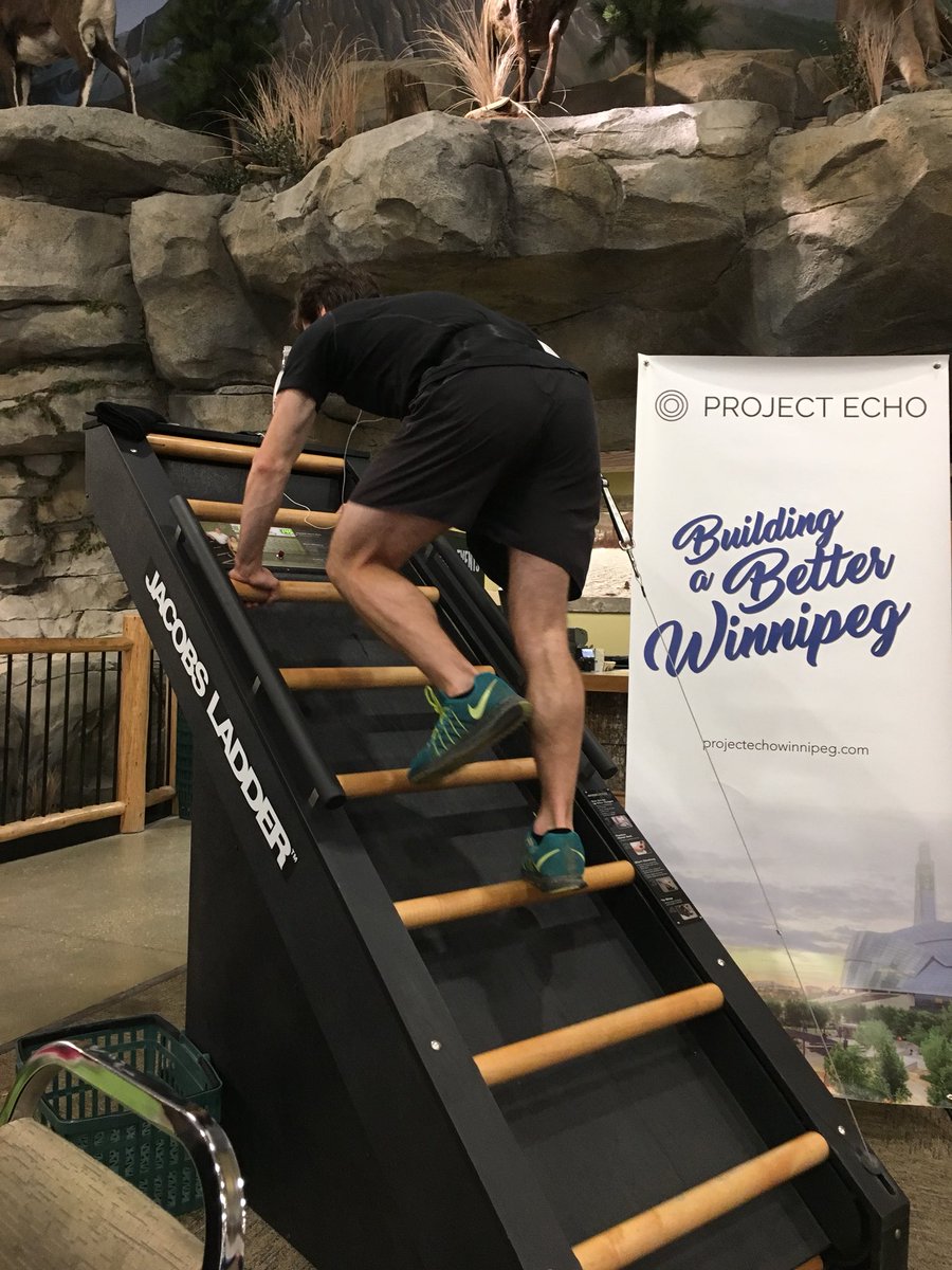 Stopped by to chat with a friend and learn more about a local charity <a href="/ProjectEchoInc/">Project Echo</a> with <a href="/seanpmooney/">Sean Mooney</a> climbing to Mt Everest #buildabetterwinnipeg