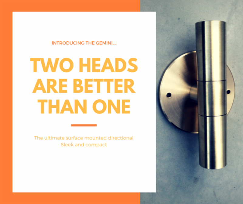 Introducing the Gemini - When you need up and down lighting. conta.cc/2F2Wxui