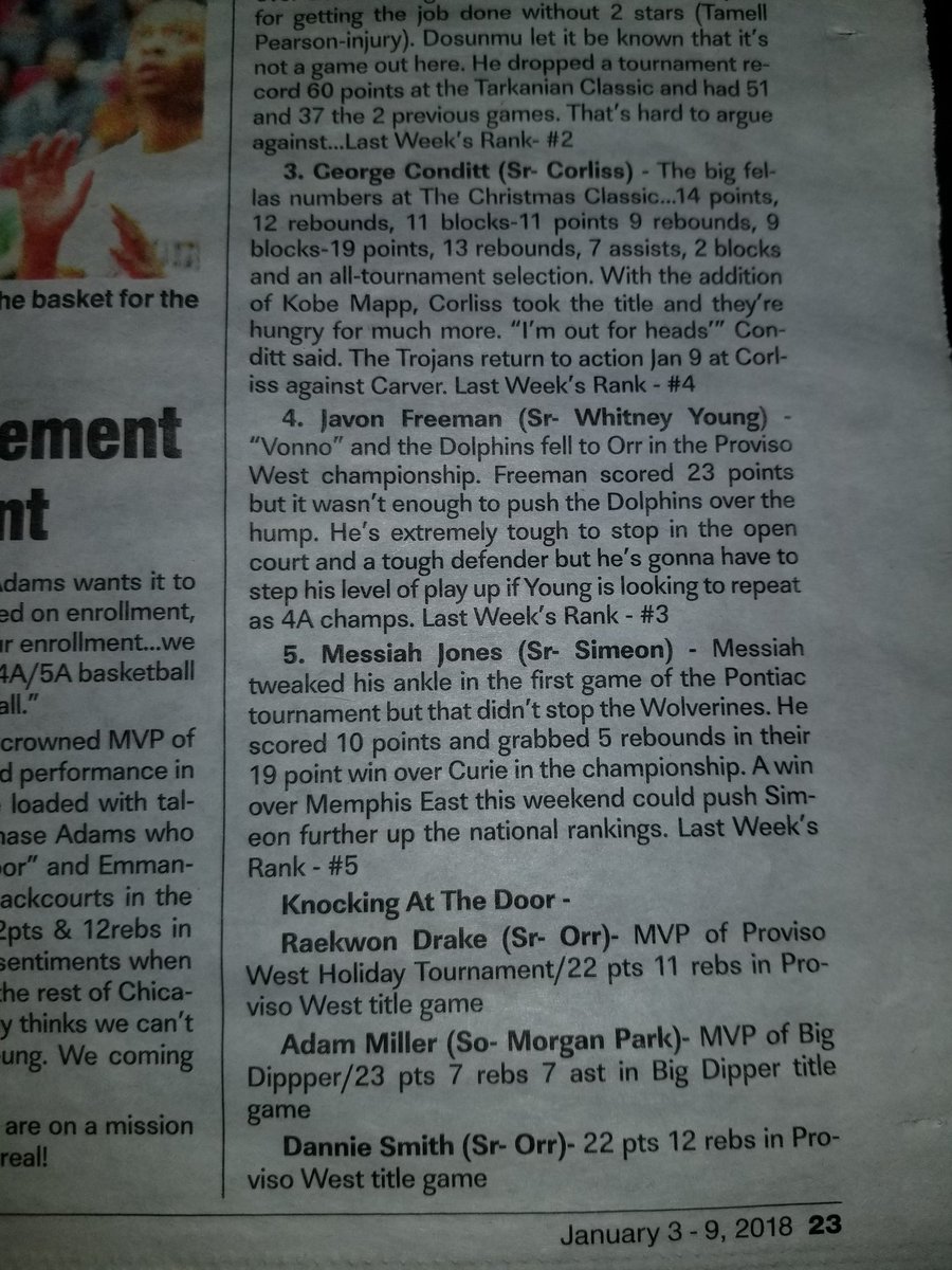 TheBigsMedia's tweet image. This is our weekly column in the Chicago Defender... pick it up every Wednesday at your local gas station, Jewel, etc. #TheBIGSTop5 #KnockingAtTheDoor @AintuJavon @george_conditt @AyoDos_11 @Thortontucker @MessiahAMJones @DannoBuckets23 @balllingdrake @AceWolf44