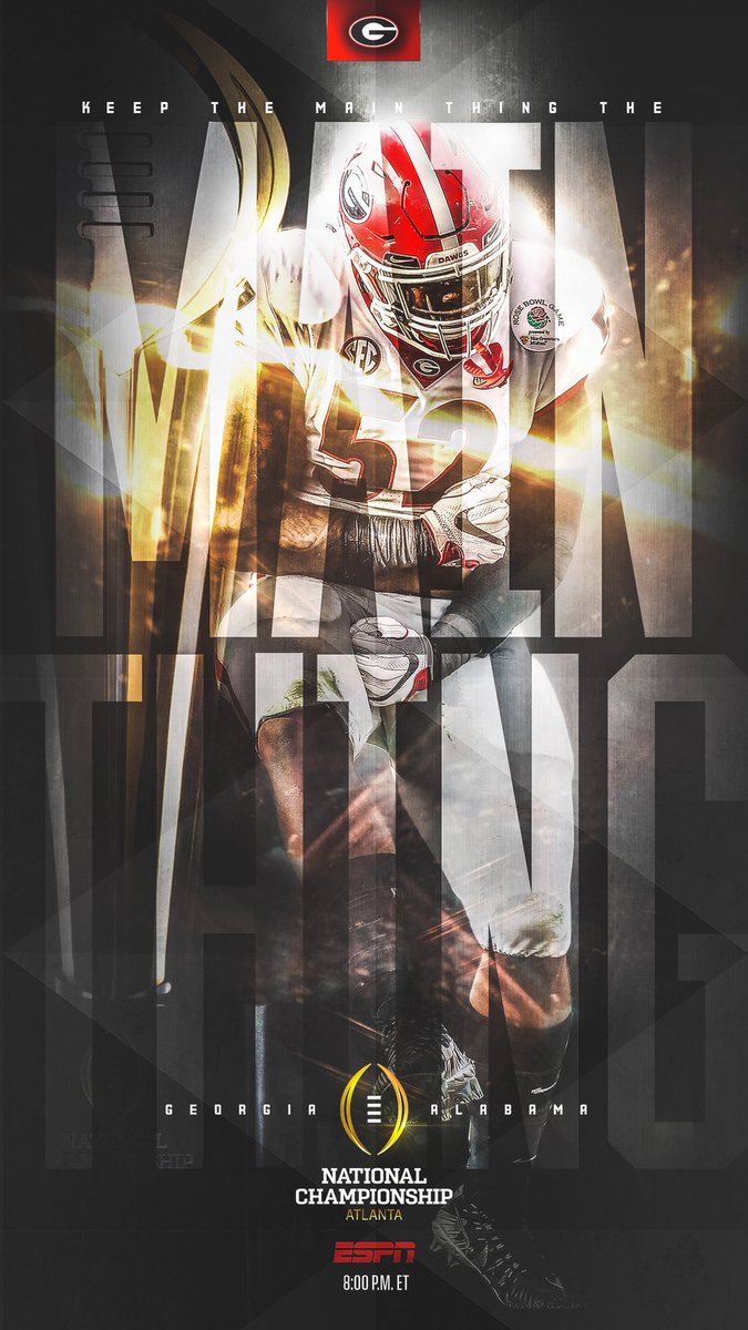 ☝️☝️☝️ 

#GoDawgs
#NationalChampionship