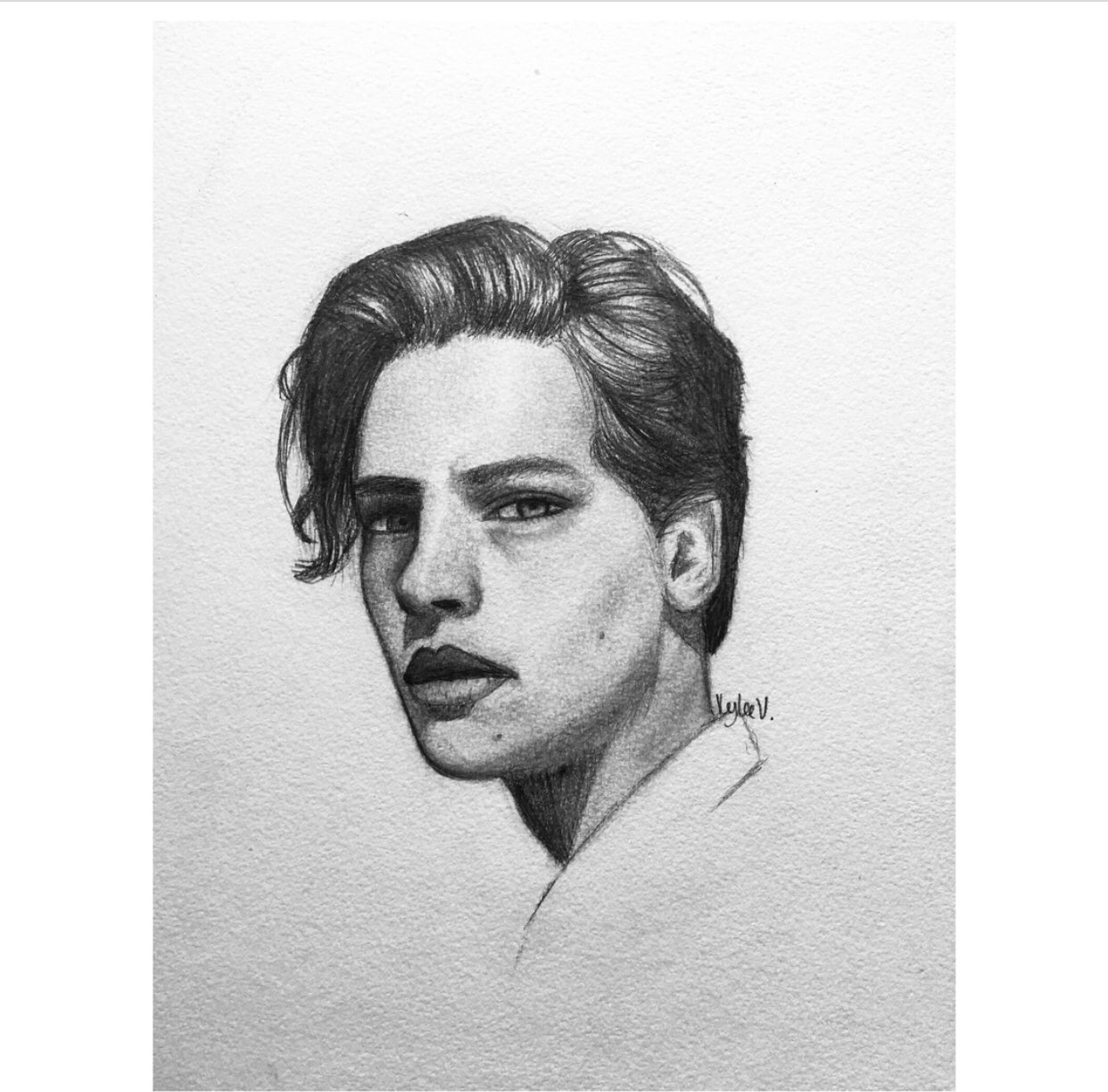 “My @colesprouse drawing! 