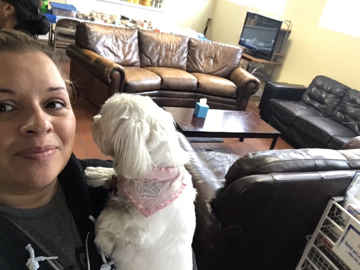 mistyfierro's tweet photo. Started my Saturday with Salesforce peeps & a pup! @StreetYouth @steph_herrera_ @SueMaass @pattiwax @sluikartinfo #iloverosie https://t.co/wRdtXxhcID