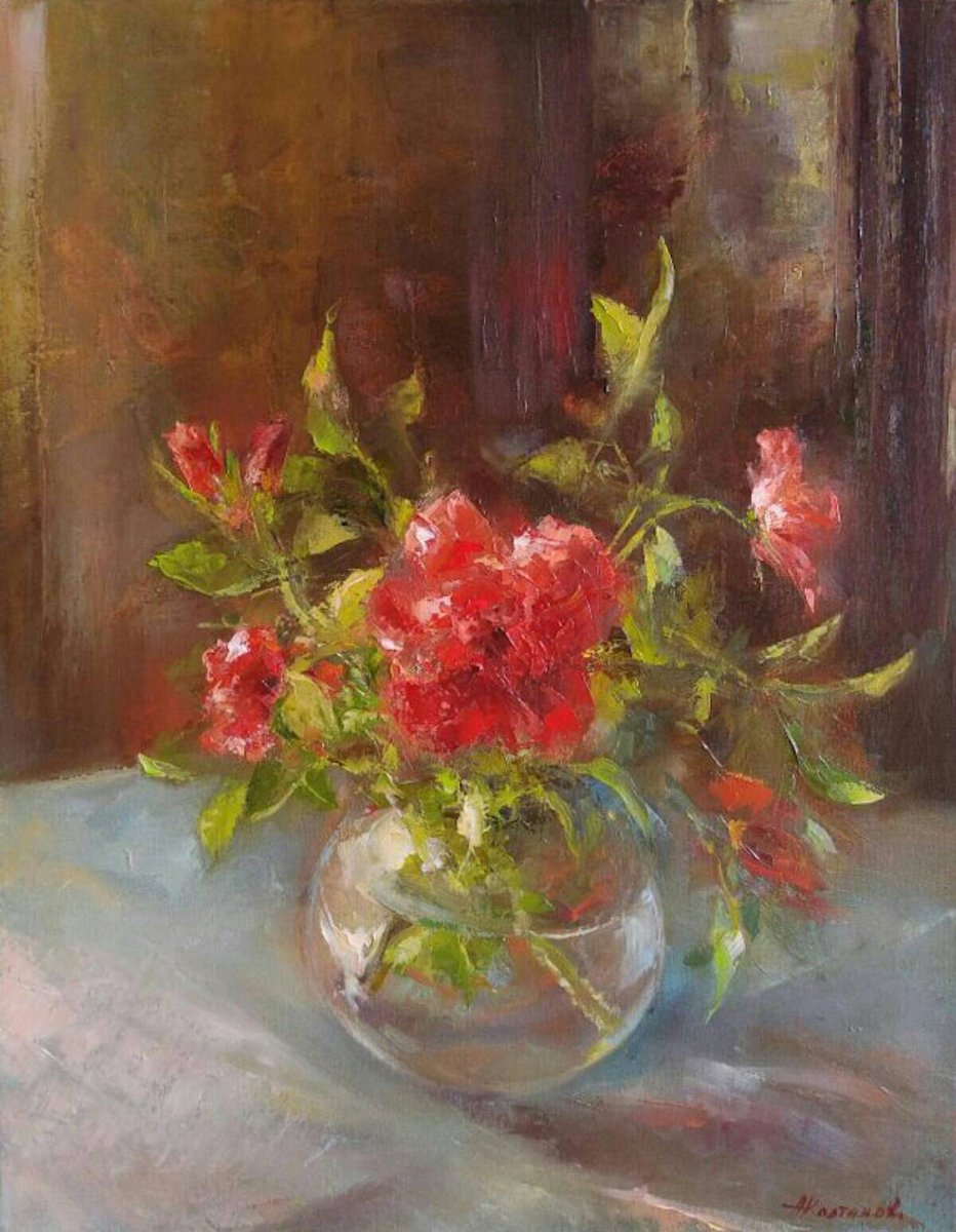 albat05il's tweet photo. https://t.co/upjnbSRhJz new flowers oil on canvas still life on @artfinder by Alexander Koltakov #akoltakov #art #artforsale #artworks #paintings #still_Life #oil_on_canvas #wildflower #wild_roses https://t.co/YVPHXsaywN