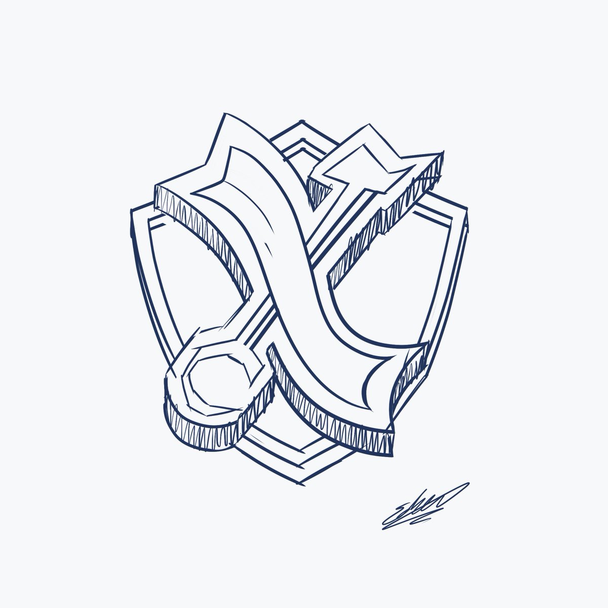 elBurriBurri's tweet image. Trabajando el logo para @XyplexNetwork  
Pedido por @MrYhayr