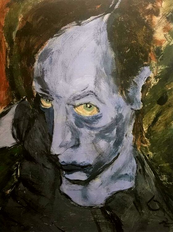 Murmur_Ireland's tweet photo. Art by David Bowie in @galleryxdublin on South William St, Dublin until Wednesday, January 10 #davidbowie #galleryx #dublinart #painting https://t.co/WKywRY6BDF