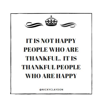 Be thankful and happy 😊