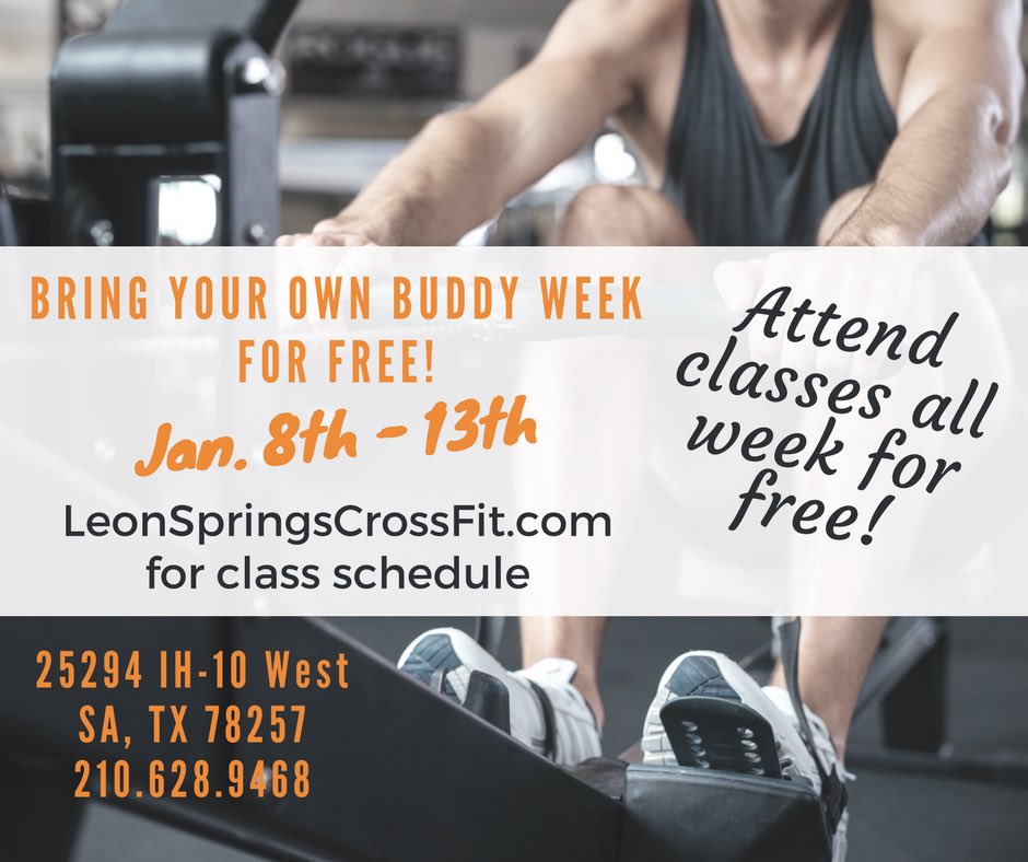 Come try crossfit out for an entire week for FREE at Leon Springs CrossFit