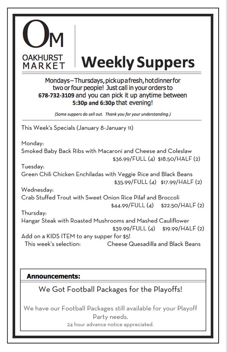 Oakhurst Market (@oakhurstmarket) on Twitter photo 