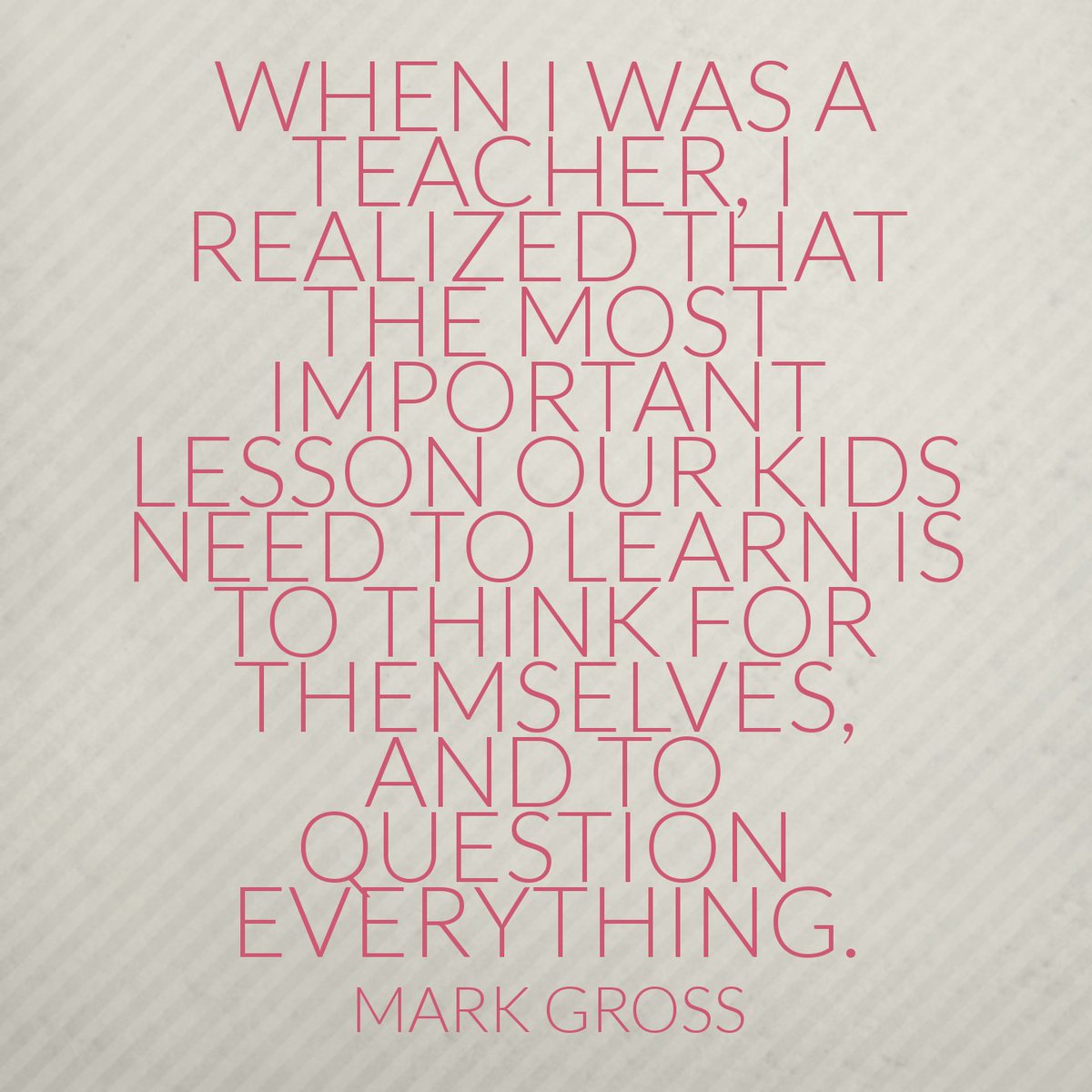 alicekeeler's tweet photo. How do we help students to think for themselves? https://t.co/vnbWcwy9LH
