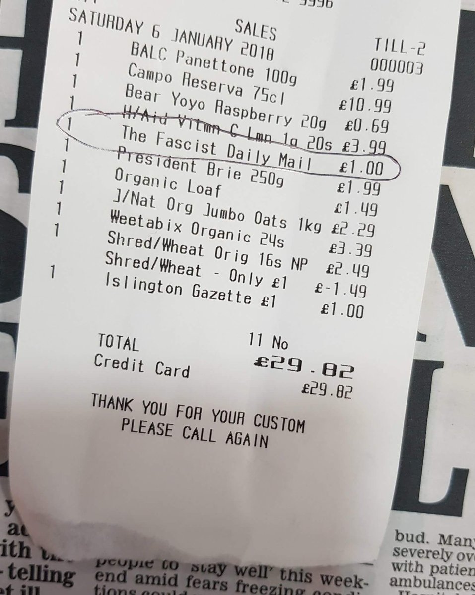 chelleryn99's tweet photo. And store of the year award goes to.....
🏆🏆🏆👏👏👏👏👏👏

#FascistDailyMail https://t.co/MUQdYVdo9I