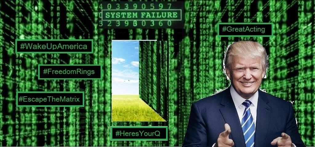 Robzmob's tweet photo. What if @realDonaldTrump offered a way out of the Matrix? You don't even have to swallow a pill! No REALLY! What if he held the door open for you to just walk through into a better reality? Would you take that opportunity with #US ? There's a logical explanation on the other side https://t.co/DDZAjffLHk