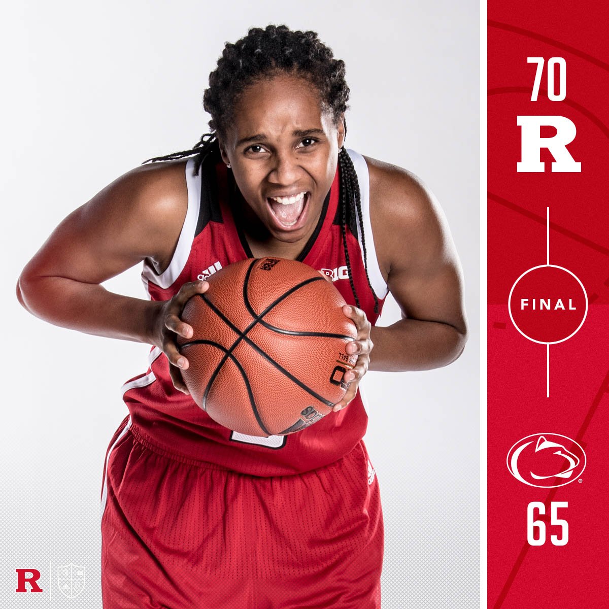 FINAL | That's 11 straight WINS for #RHoops 
🏀 Tyler Scaife matches career-high with 29 pts and is now 2pts away from 2,000 pts in career
🏀Nigia Greene added in 16 pts 
🏀Stasha Carey with 10 rebs, 9 pts
🏀 RU improves to 16-2 overall, 4-0 in B1G
