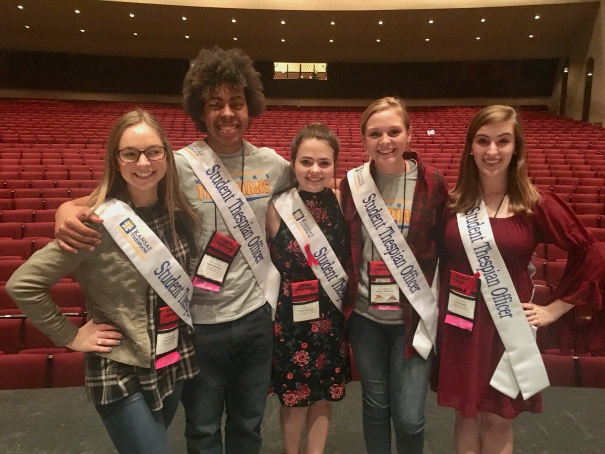 Your new 2018-2019 Kansas State Thespian Officers! 💙💛 <a href="/ksthespians/">Kansas Thespians</a>