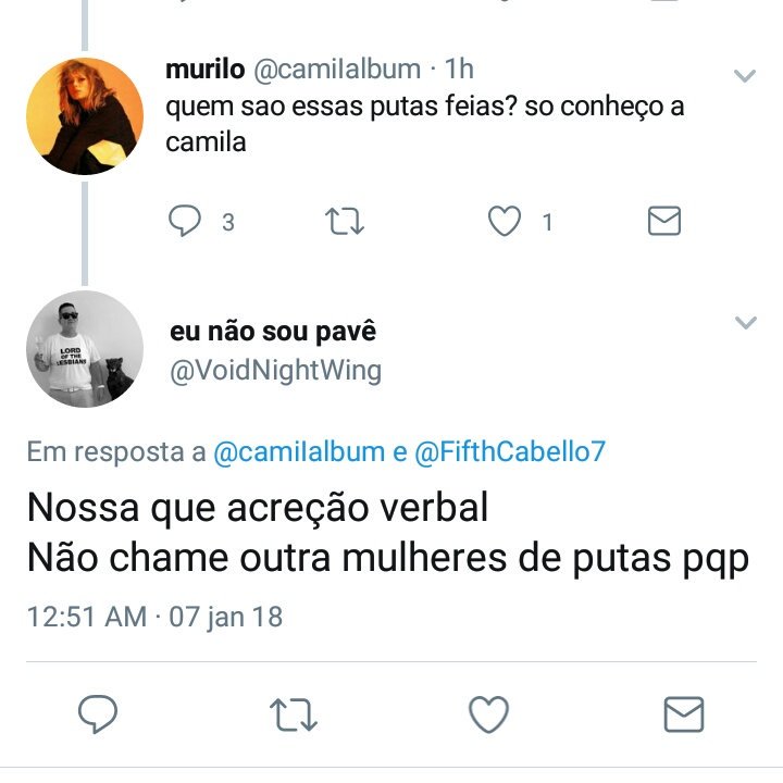 Nicole respondendo homens que chamam mulheres de putas // respondendo mulheres