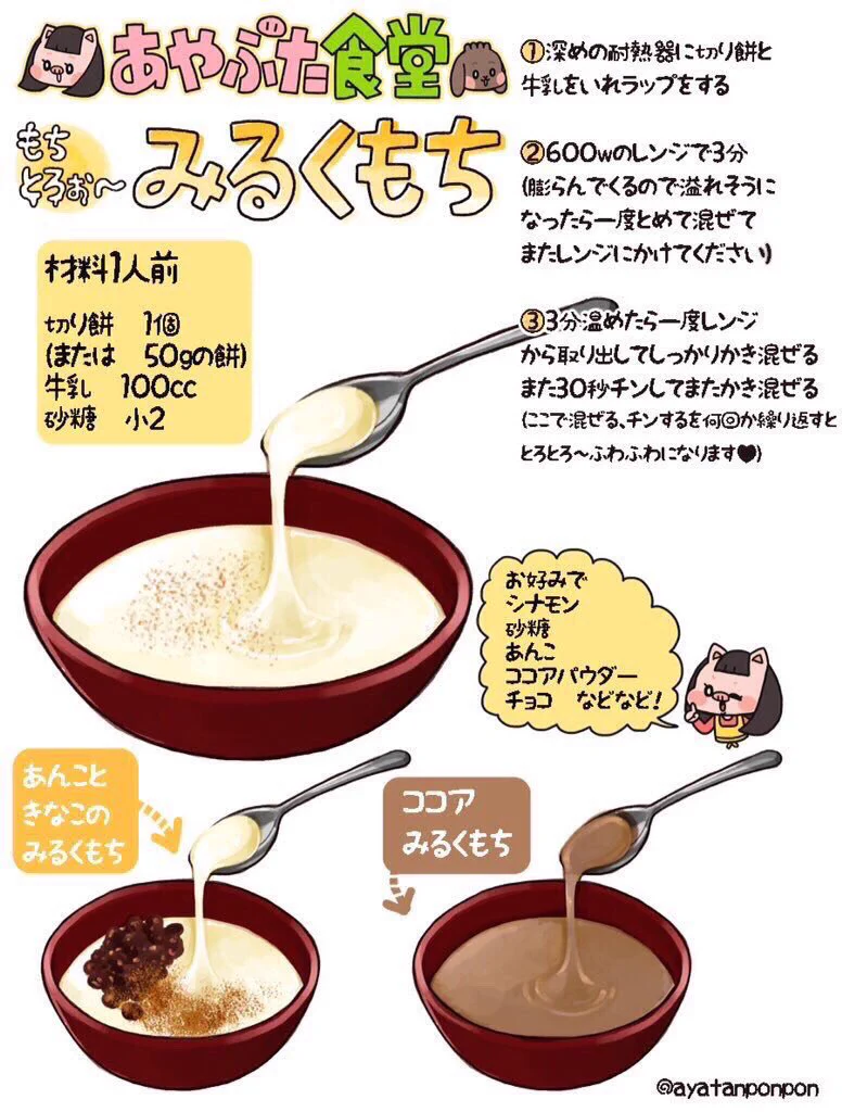 正月に餅が余ってしまった人にオススメ！とろふぁ〜な食感のみるくもちの作り方がこれ！