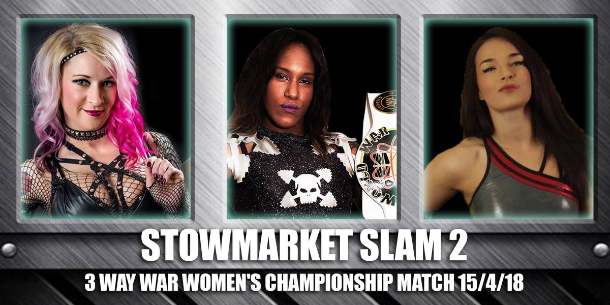 WWarWrestling's tweet photo. #WorldWarWrestling #Stowmarketslam2
#3WayWar Women's championship match! @roxxywrestler vs @amazonayesharay vs @jmehytr https://t.co/BWGaMP2JG2