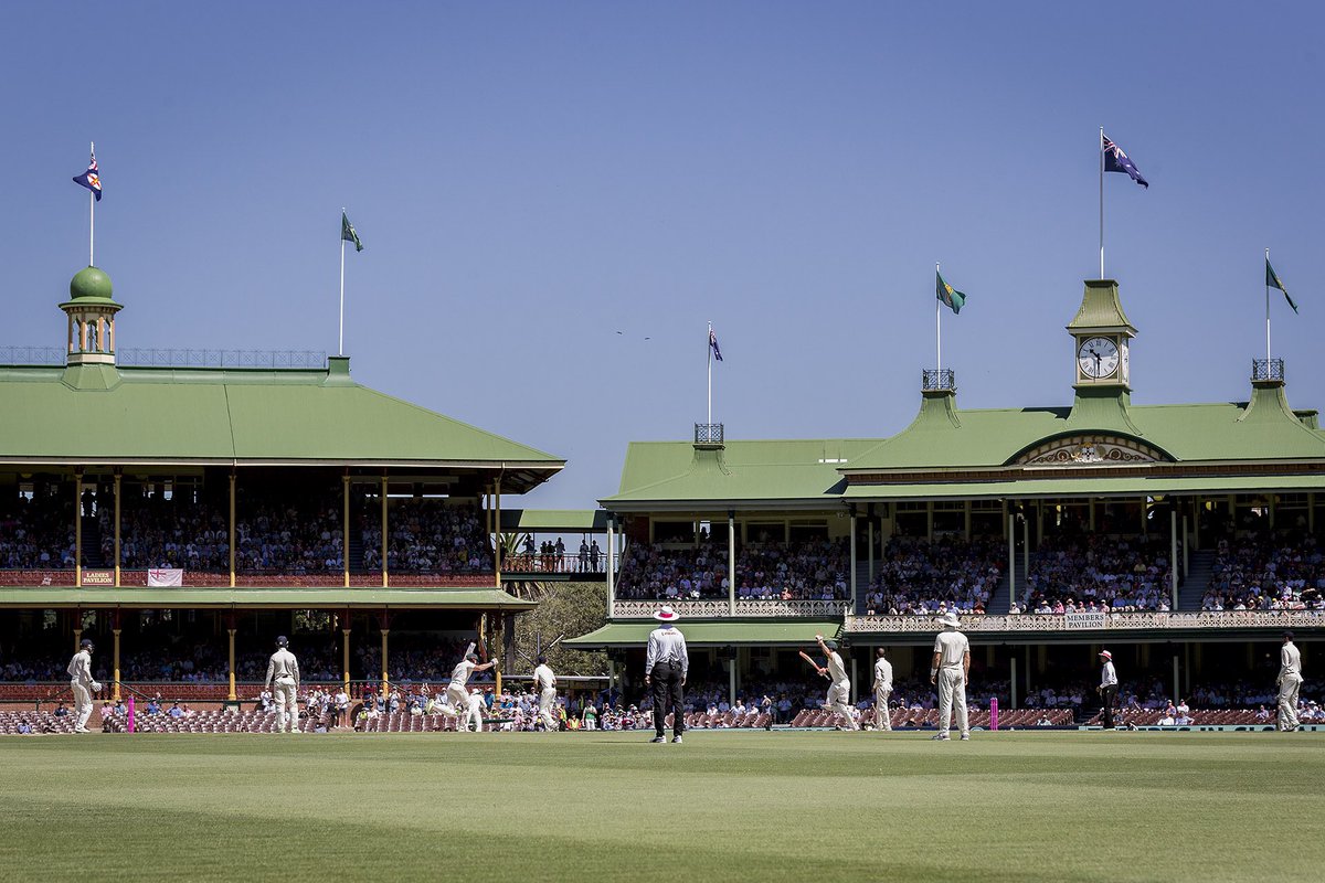 scg's tweet photo. A bit of Marsh magic at the @scg this morning! Congrats gents and welcome to the history books. #LoveOurSCG #Ashes https://t.co/8huTxPGzS3
