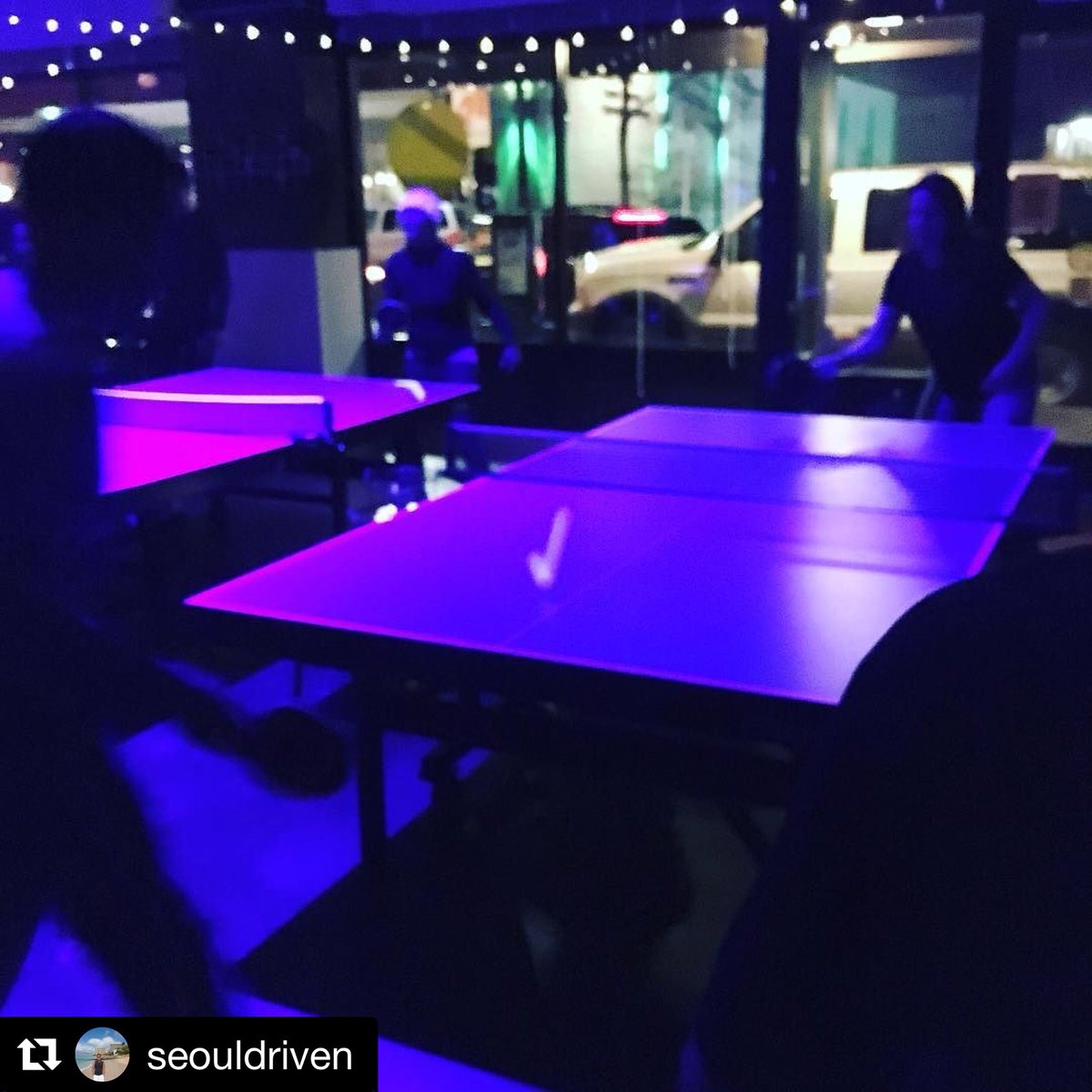 #Repost <a href="/seouldriven/">J Pak</a>
・・・
Happy Birthday @emrosenthal25! Cosmic ping pong #portland #pingpong