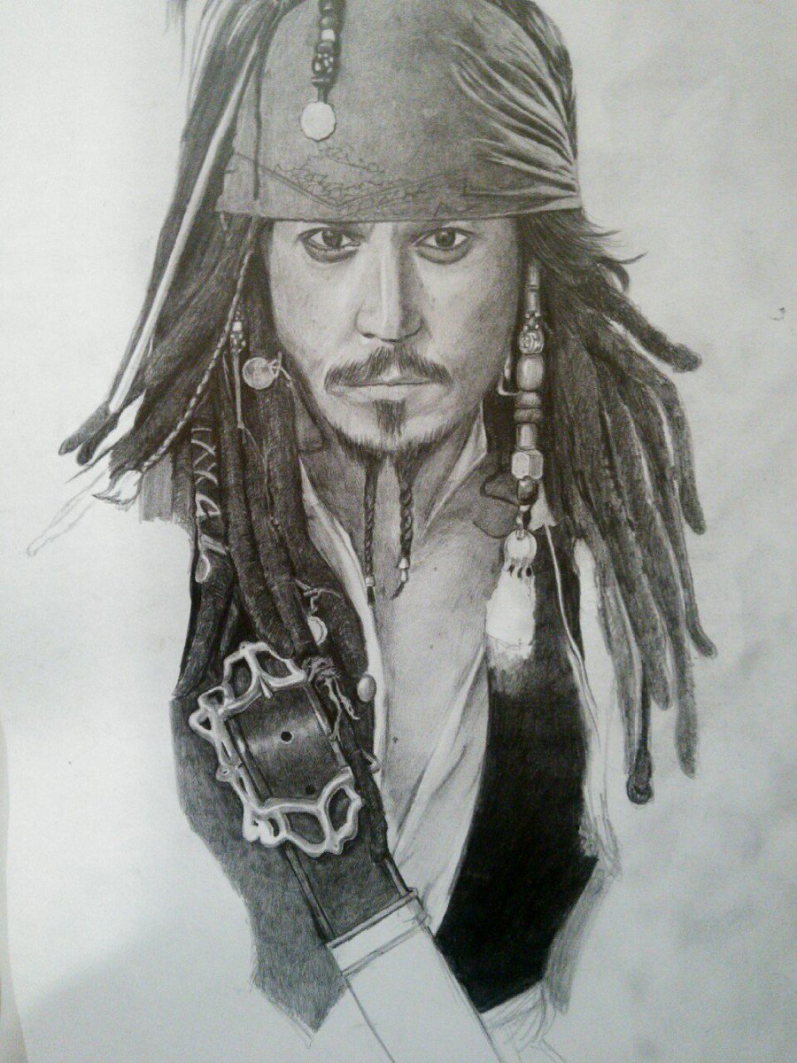 TAKASHI「ジャック・スパロウ」鉛筆画 ジャック・スパロウ 鉛筆画 TAKASHI Yoshihiro on X: 