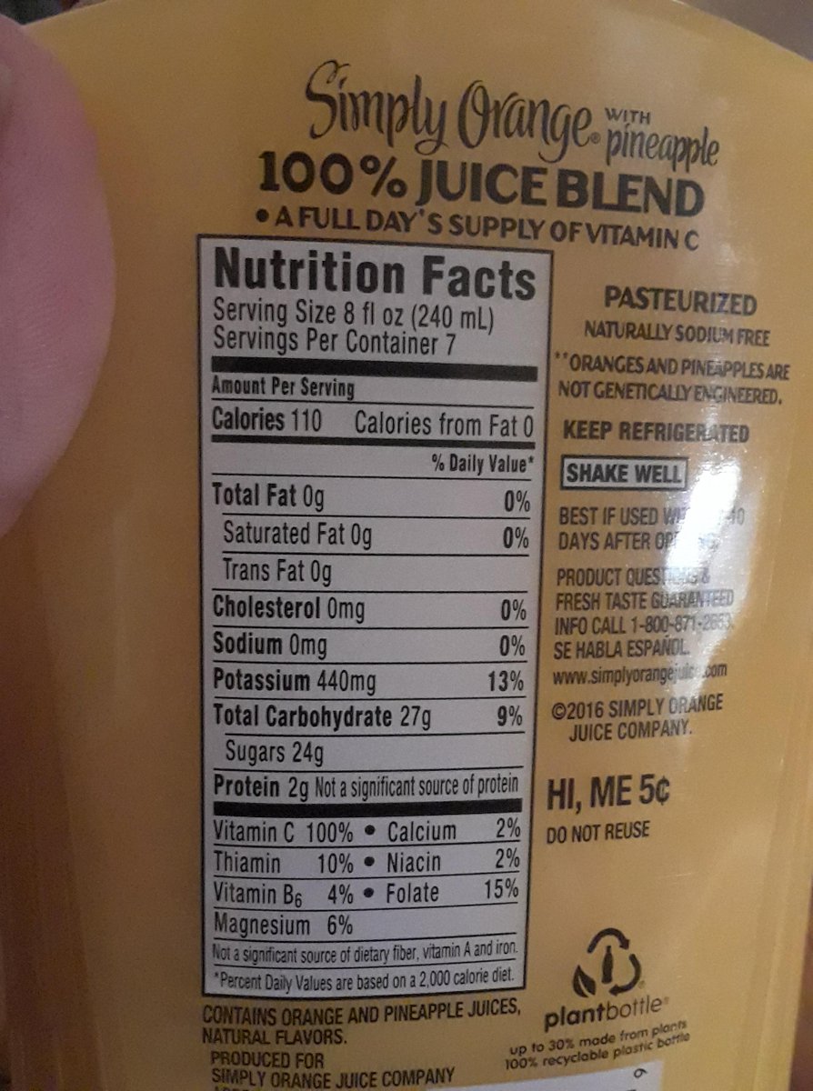 Simply Orange Juice Nutrition Label Design Corral simply-orange-juice-nutrition-label-design-corral