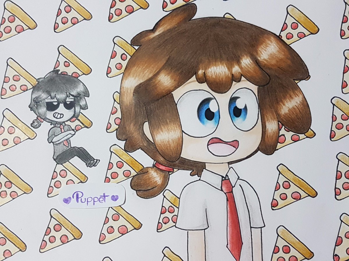 SamiraLazoB's tweet photo. @edd00chan 
Aqui un pequeño dibujo que hice de Freddy y Fred https://t.co/UkIlfAYQ5h