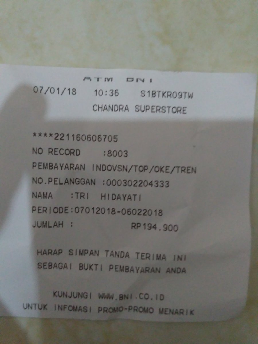 ridhobae88's tweet photo. @MNCVisioncare  ini bukti pembayarannya thanks https://t.co/z7IOIqQIY5