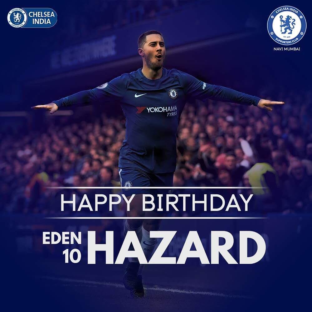 Wishing the maestro of dribbles and the heart beat of the team, Eden Hazard a Happy Birthday!  