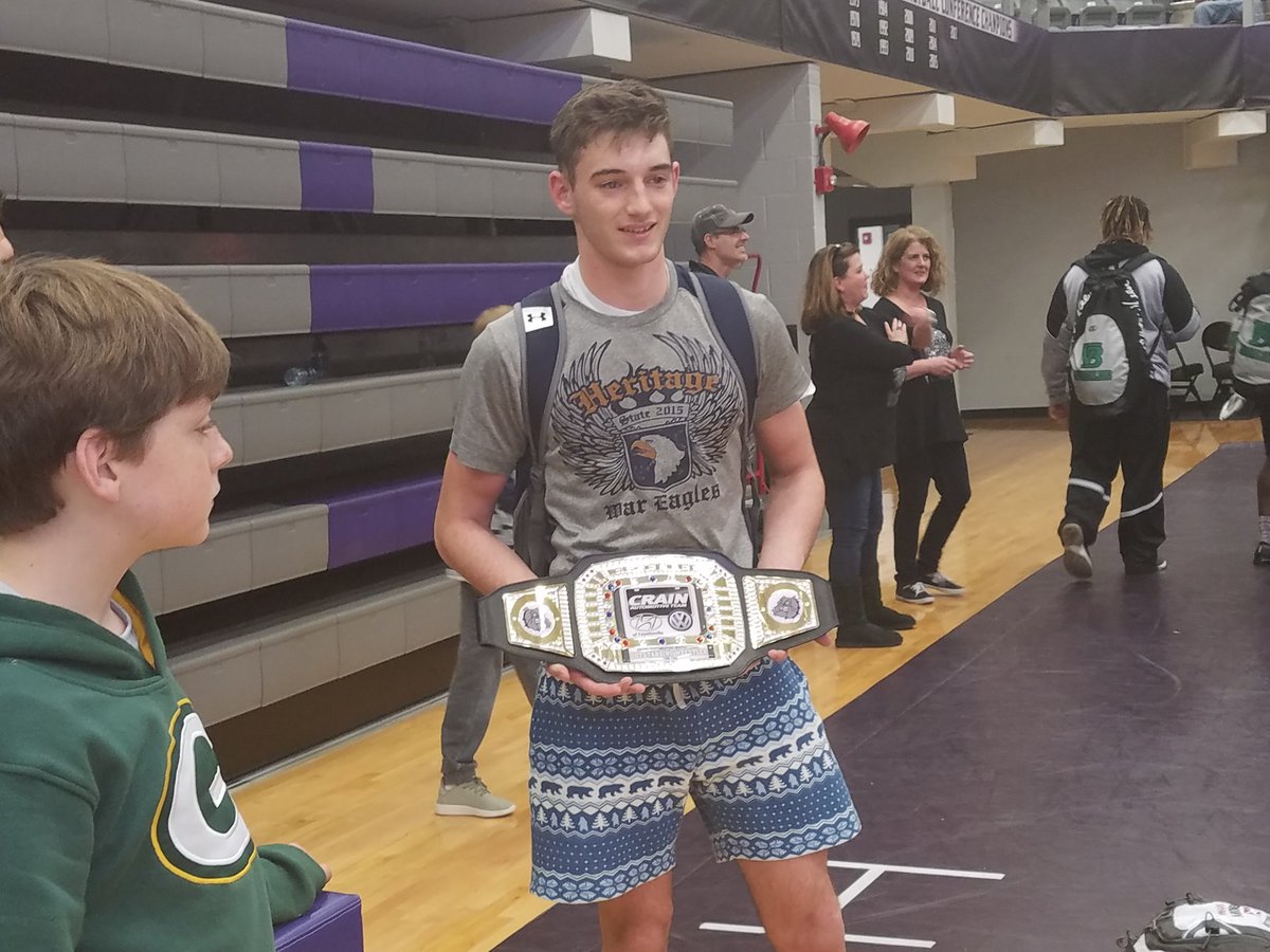 nwapaulb's tweet image. Check out Heritage's Chance McCrary's award as OW at today's tournament. #arpreps