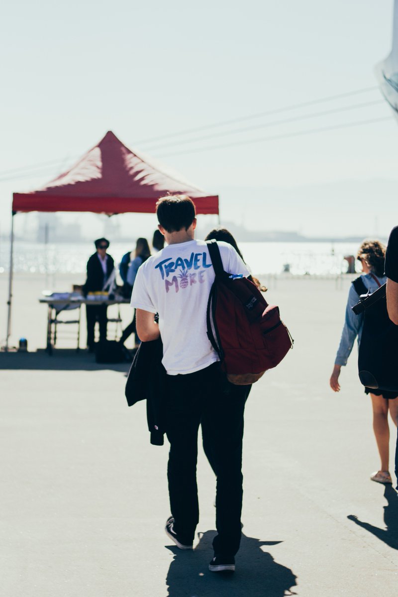 Good advice from a world-traveling cotton tee. #sassp18 #semesteratsea