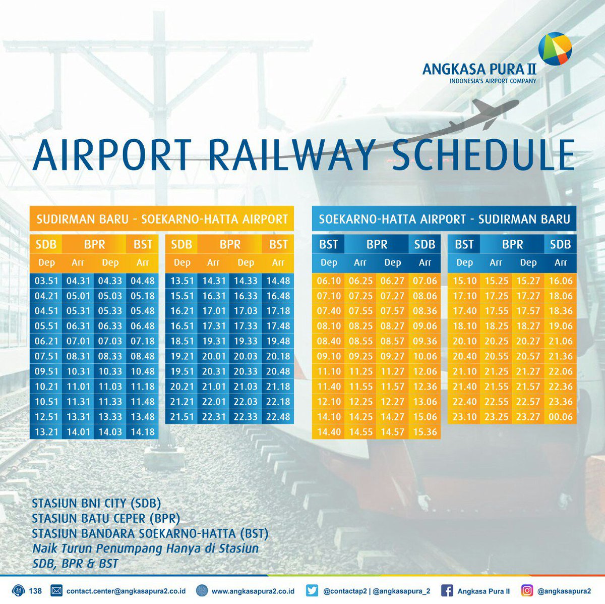Jadwal Keberangkatan Kereta Bandara Terbaru Michelle Shania on Twitter: "Halo apakah ada perubahan/ jadwal terbaru