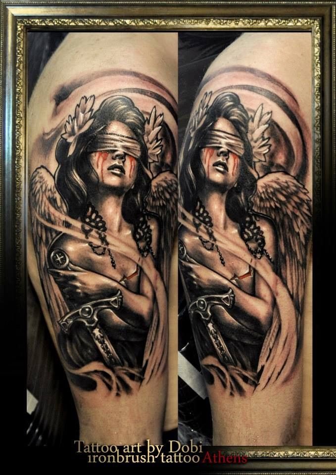 PatrickFromAten's tweet photo. Tattoo idea; the Greek goddess nemesis.

Would be nice to have a constant reminder at all times that hubris will come full circle and fuck me over should I succumb to it, plus it would look awesome. Maybe something like this? https://t.co/dy3OdqwCOU