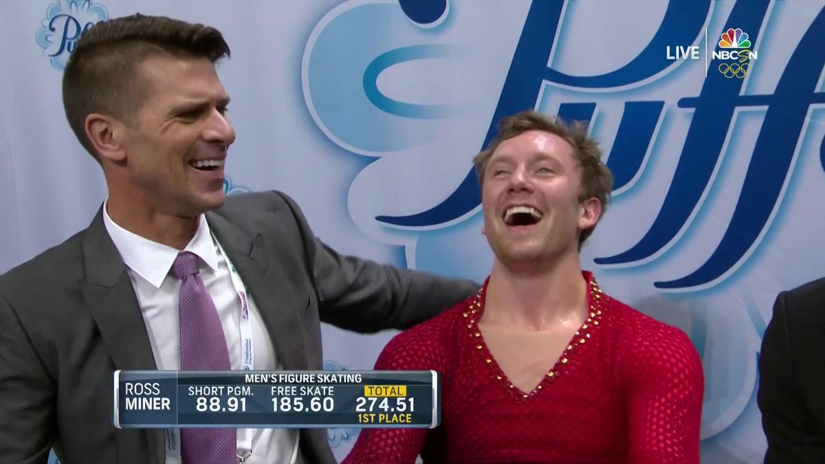 NBCOlympics's tweet image. .@rossminer just brought the house down at #USChamps! His 274.51 total score makes him the new leader. #BestOfUS

Stream Link: bit.ly/2CYVLOd