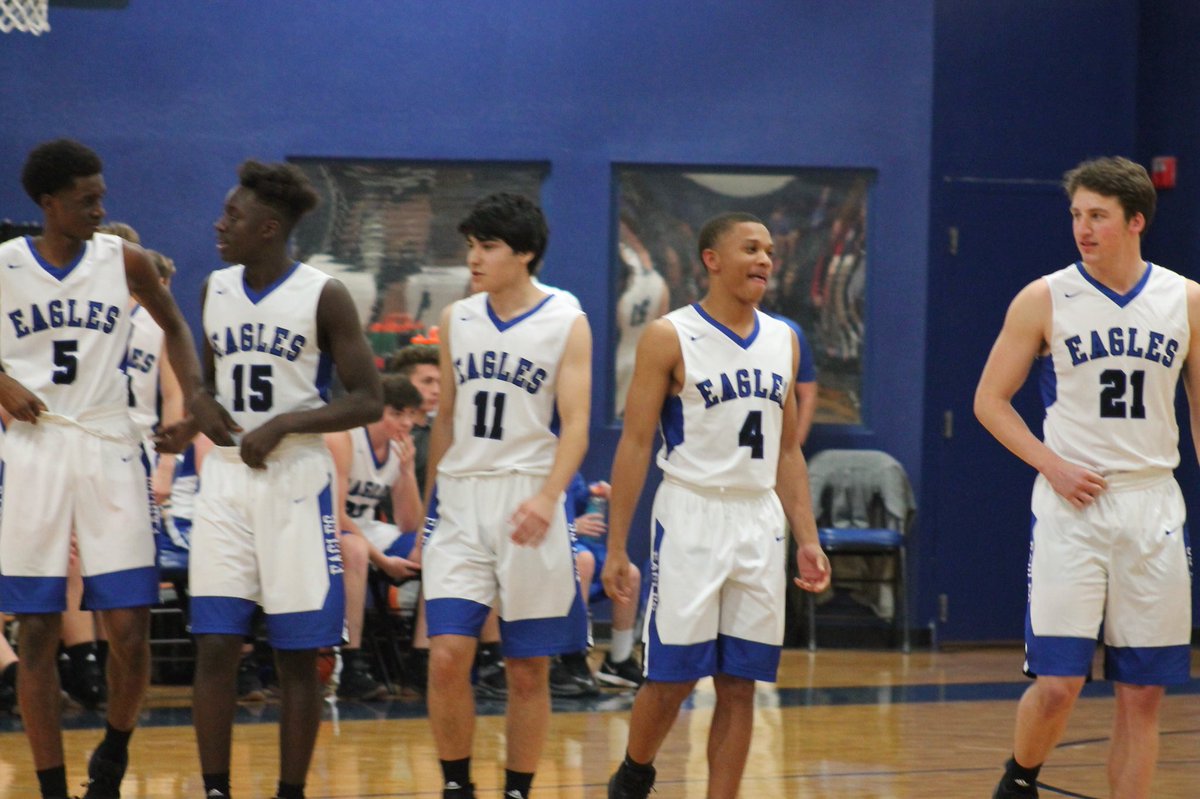 BoysScs's tweet photo. SCS Varsity Basketball kicking off conference play Tuesday night in Midland! Black out for the eagles! https://t.co/Sdsc7U0LnD