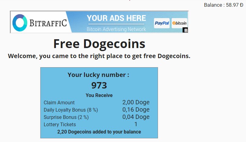 icryptogen's tweet image. КЛАССНЫЙ БЕСПЛАТНЫЙ КРАН DOGECOIN 
Минималка всего 50 Doge [набирается быстро] 
Раз в два часа выпадает от 0,25-16Doge 
Очень простой кран и не требует опыта 
Регистрация: goo.gl/ajNkjS
