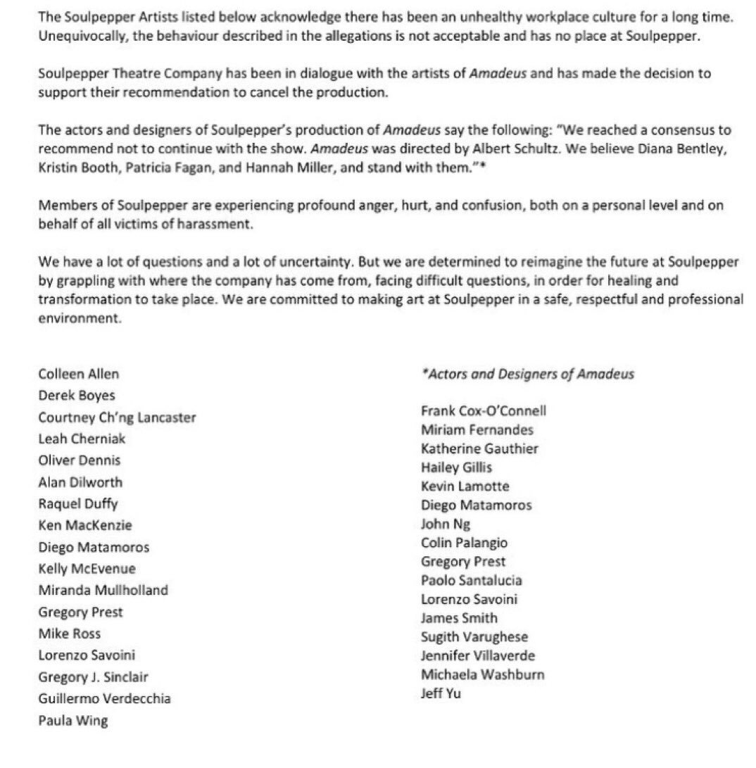 stateofSATE's tweet photo. ππΎππΎππΎππΎππΎ to all the undersigned #BelieveHer #TimesUp #SoulPepper #AlbertSchultz https://t.co/Oh4b8vifK2