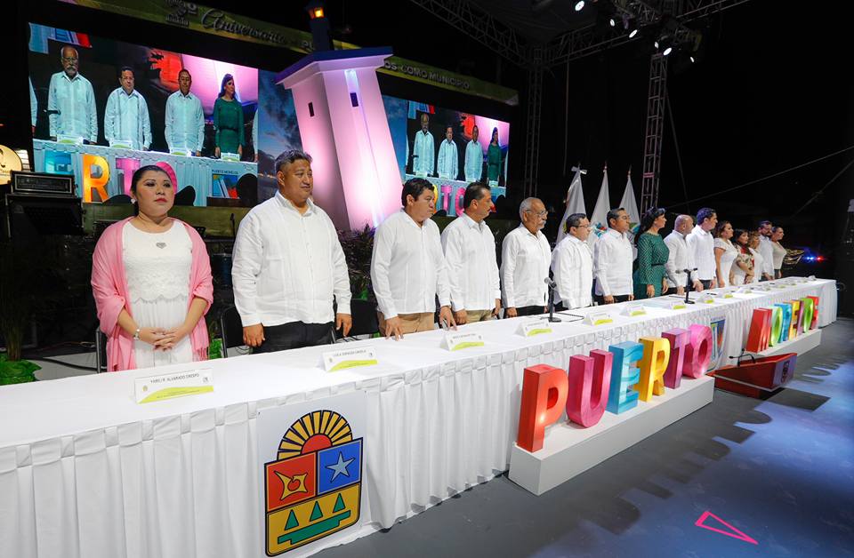 Celebramos nuestro 2do Aniversario como Municipio dentro de la VI Sesión Solemne, en compañía de todos ustedes 🎉.

Les agradecemos por formar parte de nuestro Pueblo con Encanto y por hacer que día con día, Puerto Morelos siga evolucionando.

¡Feliz Aniversario Puerto Morelos!