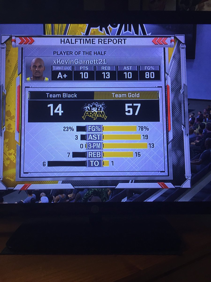 DanWoolacott's tweet photo. Got this triple double at half time 😜#2kDraftMe @RaptorsGC @CLTXGaming @UtahJazzGaming @MagicGaming @blazer5gaming @HeatCheckGaming @PistonsGT @BucksGG @Pacers_Gaming @CavsLegionGC @KingsGuardGG @mannylorras https://t.co/v9bEf4I7aa