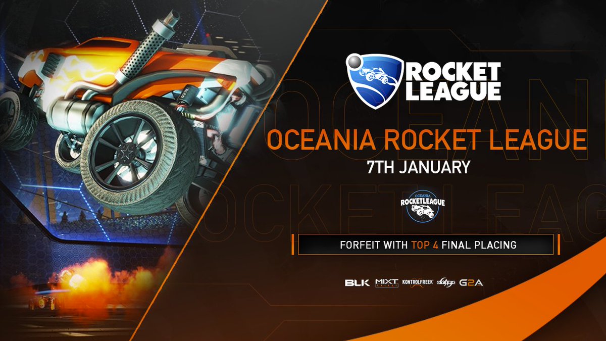 [#RL] After finishing 1st in our Pool with a 5-2 Game Count in the #OceaniaRocketLeague tournament, we are forced to FF due to connection issues.

We finish with a Top 4 Final Placing in the Semi-Finals!  

🏆 FINAL STANDINGS | smash.gg/tournament/rlo… … …

#VisionofVictory