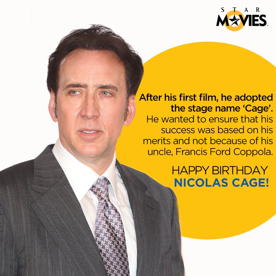 En caging performances are the secret to this actor s success! Happy birthday Nicolas Cage! 