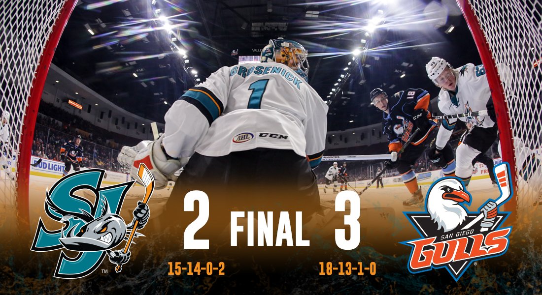 sjbarracuda's tweet photo. Final from tonight. Back to San Jose we go! https://t.co/BjTFszt58r