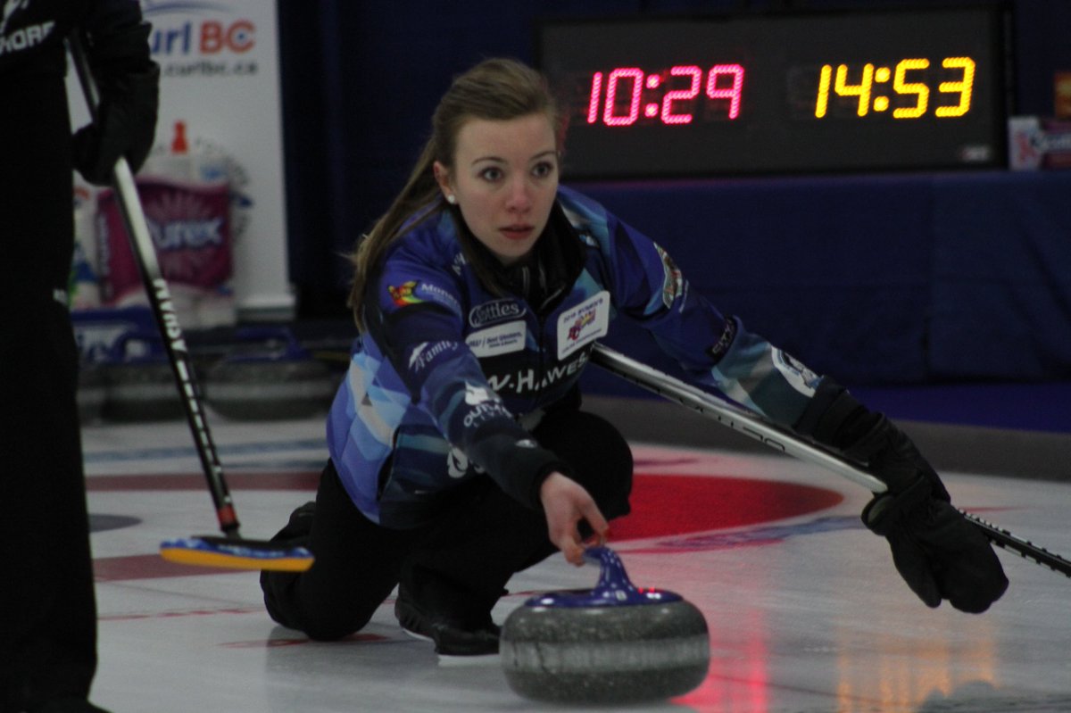 Congratulations <a href="/TeamBrownBC/">Team Brown</a>! A great game. The team will now face Team Thompson in the semis tomorrow at 11am. #curling #roadtostoh