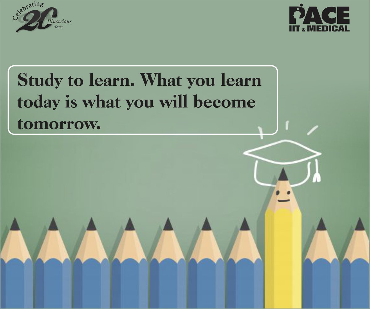 Pace Medical Soulfulsunday Study To Learn What You Learn Today Is What You Will Become Tomorrow Pace Inspiration Inspirationalquotes T Co 5y2uscfggr